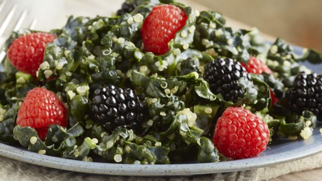 Quinoa blackberry salad